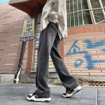 Q American retro vibe boys' jeans spring and autumn Hong Kong fashion brand loose straight wide-leg trousers