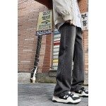 Q American retro vibe boys' jeans spring and autumn Hong Kong fashion brand loose straight wide-leg trousers