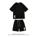 HZ75045-P44 waffle suit men's large size casual sports suit two-piece set