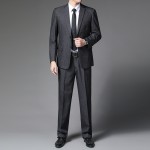 Middle-aged men's outerwear small suit thin casual suit autumn suit casual suit 2023 new spring and autumn top