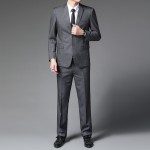 2023 Autumn New Middle-aged Suit Men's Suit Korean Style Slim Casual Suit Men's Jacket Thin Style Handsome Trendy