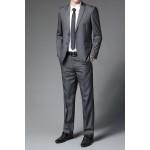 2023 Autumn New Middle-aged Suit Men's Suit Korean Style Slim Casual Suit Men's Jacket Thin Style Handsome Trendy