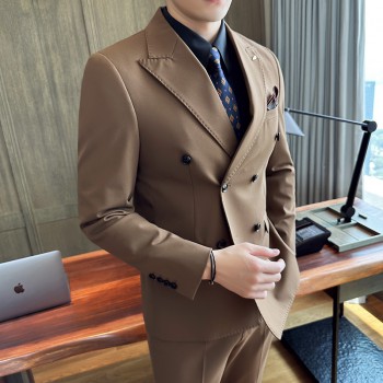 2024 Autumn New Suit Suit Slim Casual Business Large Size Work Suit Men's Dress SJT9982-P285