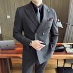 2024 Autumn New Suit Suit Slim Casual Business Large Size Work Suit Men's Dress SJT9982-P285