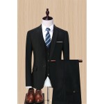 Suit suit men's suit men's business casual professional fit groom groomsmen wedding three-piece dress trendy