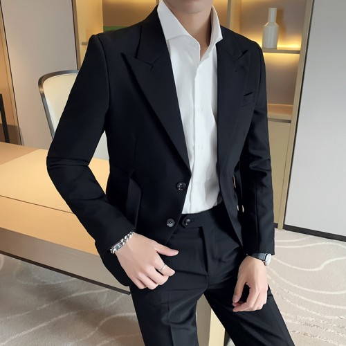 Free belt Internet celebrity autumn and winter handsome small suit men's suit men's suit two-piece trendy LJT2211-P235