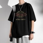 Ice oxygen imitation cotton short-sleeved men's Hong Kong style summer loose men's t-shirt versatile casual TC3135RK06-P20 control 45