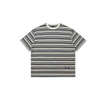 PL781260g color striped round neck short-sleeved T-shirt