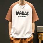 Hong Kong style 23 summer versatile casual loose cool T raglan sleeve foam T-shirt for men TH020-P23